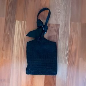 House of Want Black Sparkly Purse